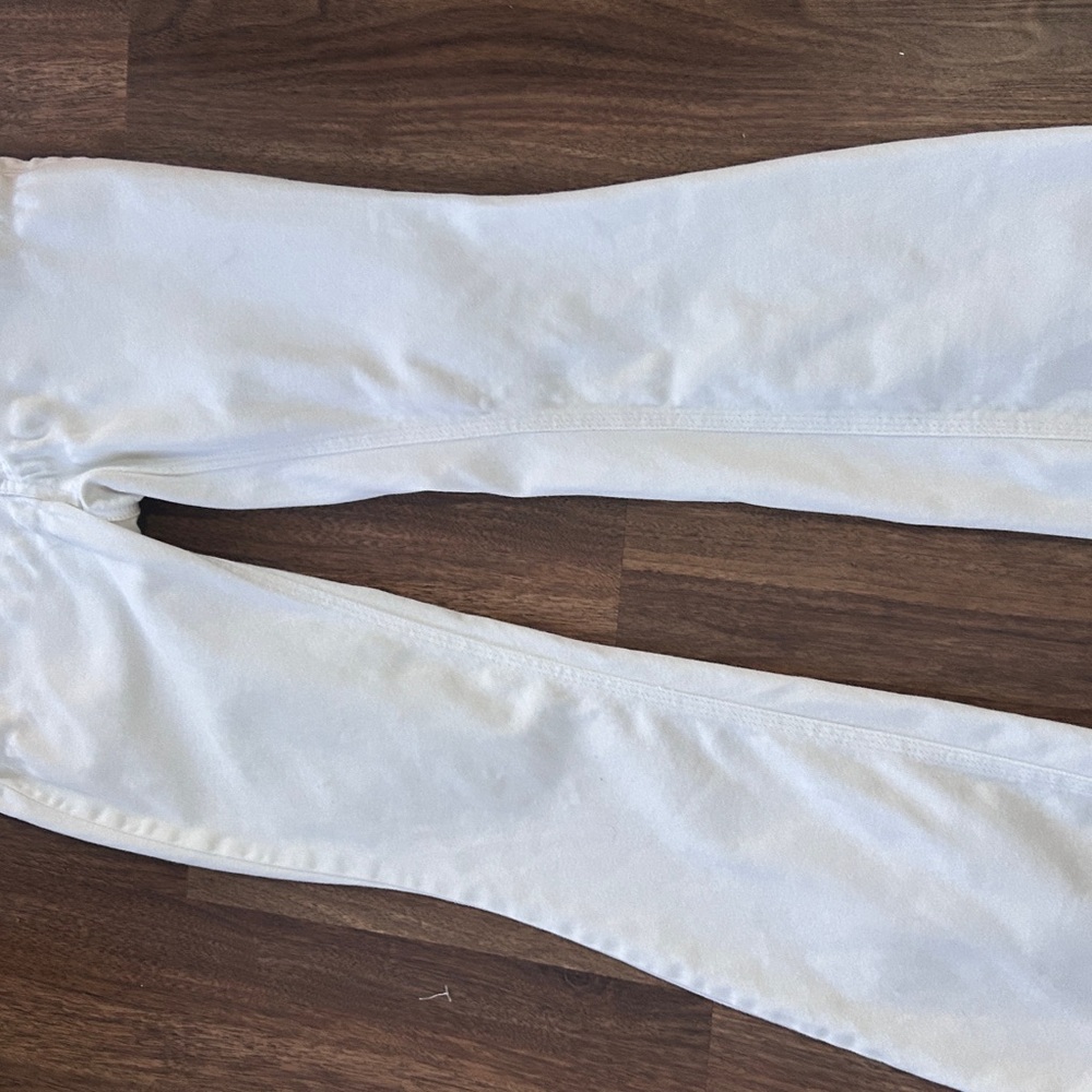 Y2K DOLLHOUSE Low Rise White Bootcut Flare Jeans 2000s Mall Preppy Indie Size 3 - Picture 5 of 13